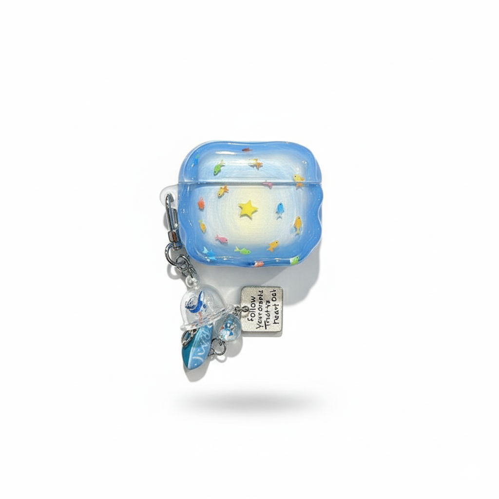 Ocean Starlight Colorful Fish Series AirPods Case