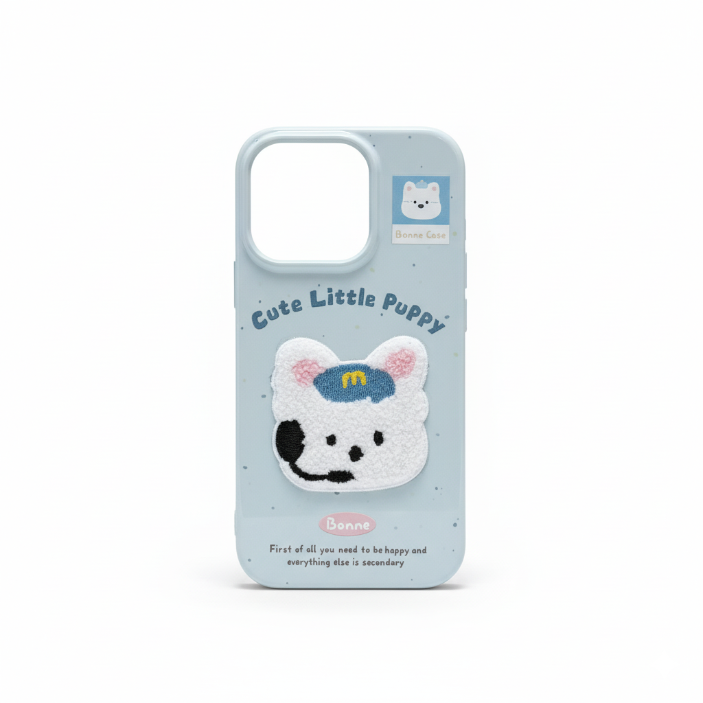 Cute pet embroidery series phone cases