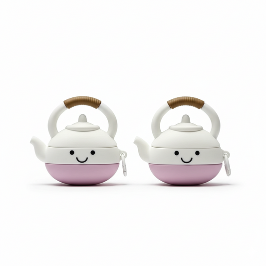 Healing and cute teapot AirPods case