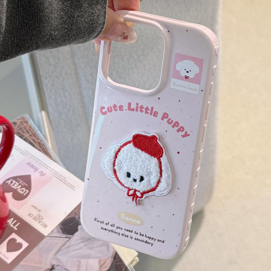 Cute pet embroidery series phone cases
